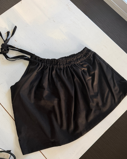 One Shoulder Top | Black